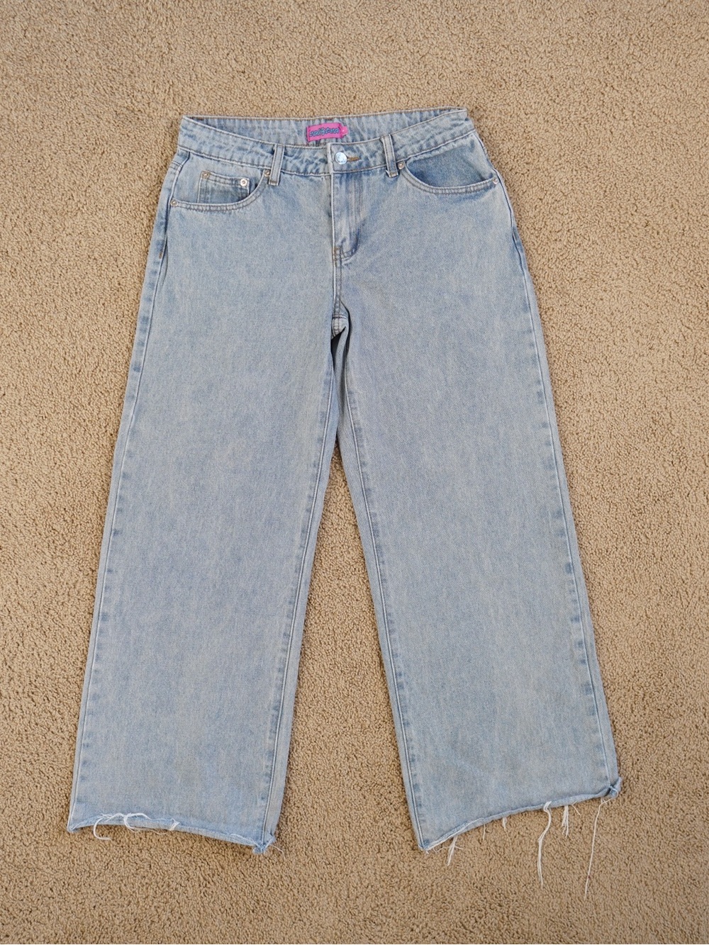 Edikted Light Blue Wide-Leg Jeans